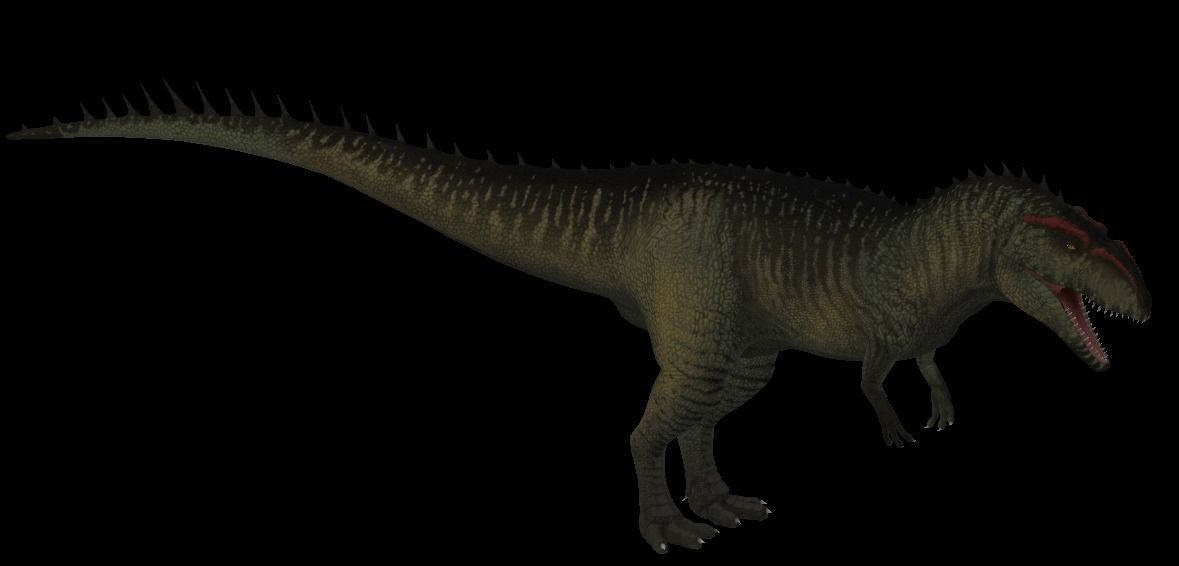 Giganotosaurus dinosaur Low-poly 3D model_7