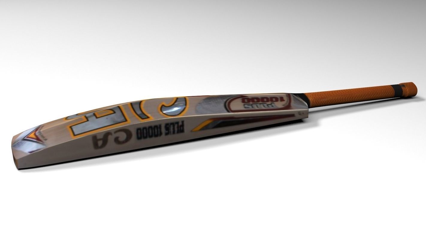 Cricket bat Free 3D model_3