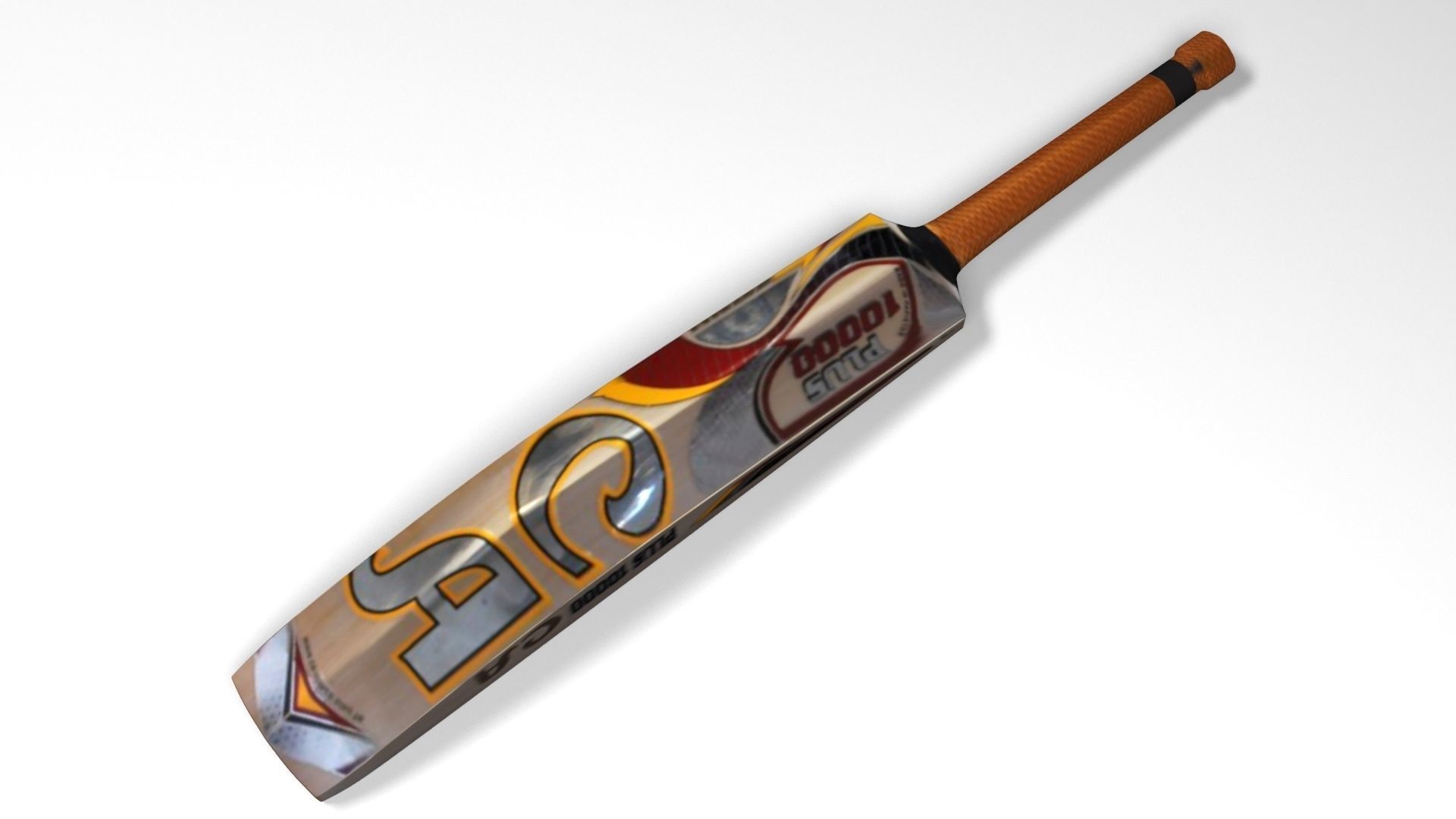 Cricket bat Free 3D model_4