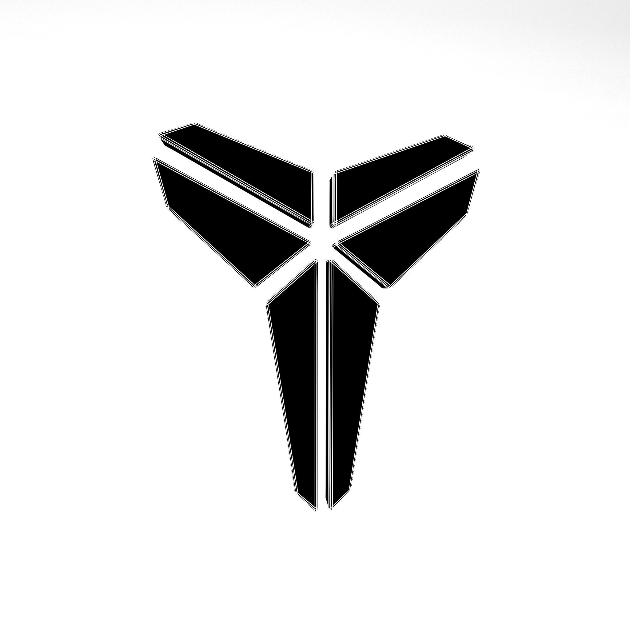 Mmba Logo Black Mamba Logo v1 003 free VR / AR / low-poly 3D model | CGTrader