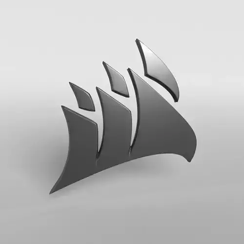Corsair Logo v1 001 Free low-poly 3D model
