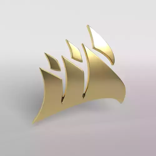 Corsair Logo v1 003 Free low-poly 3D model