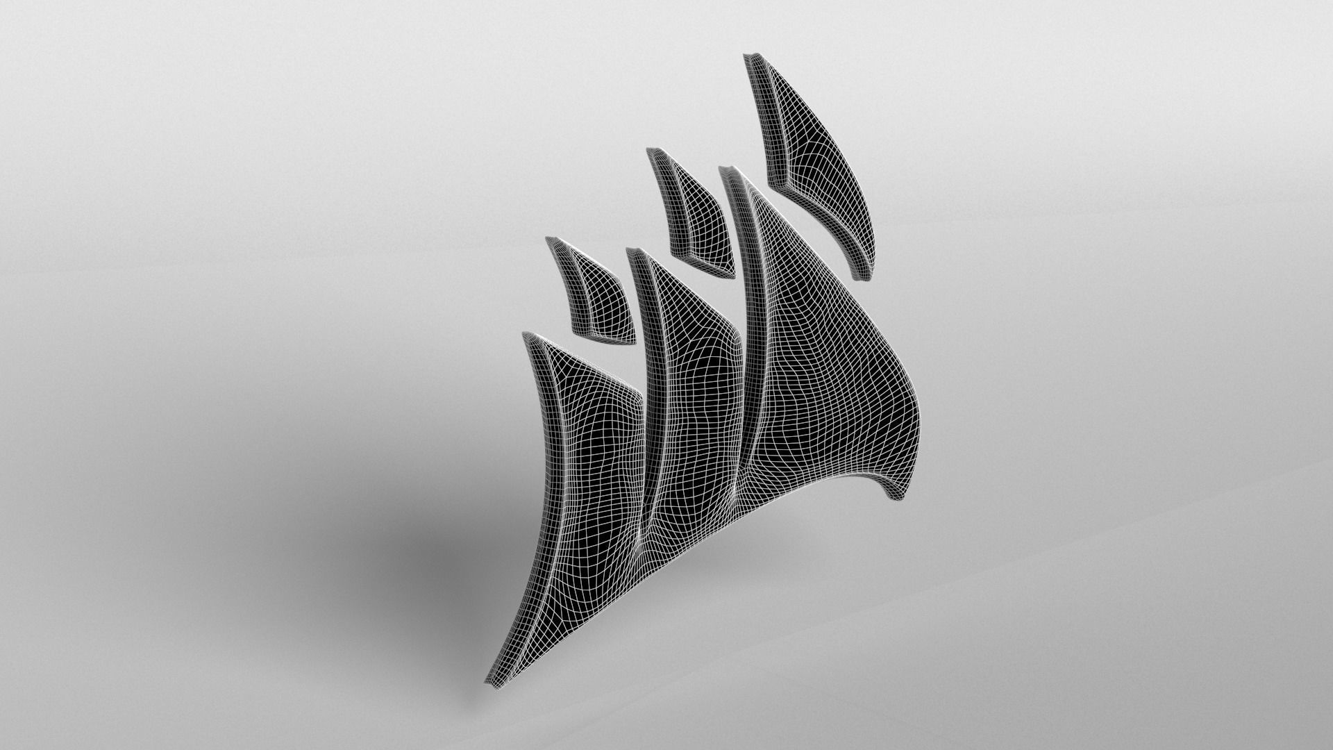 Corsair Logo v1 004 Free low-poly 3D model_8