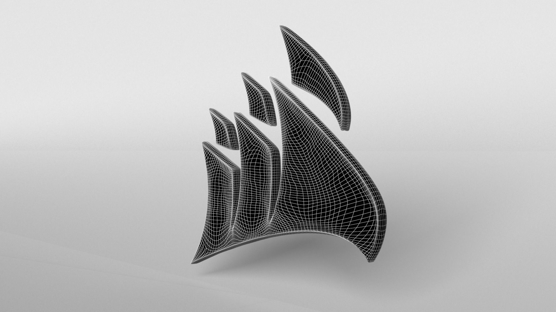 Corsair Logo v1 004 Free low-poly 3D model_7