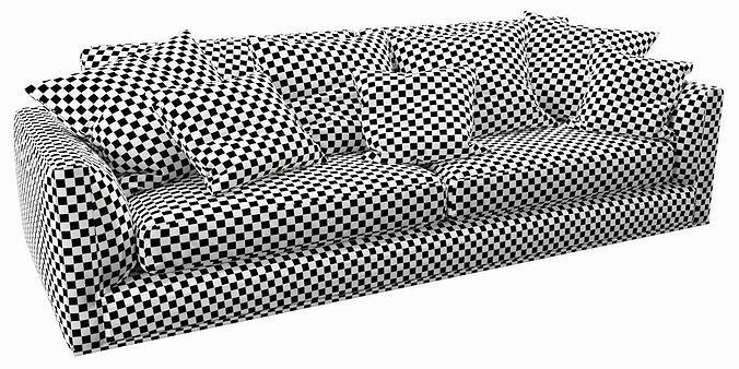 BB Italia Richard Sofa 3D model 4