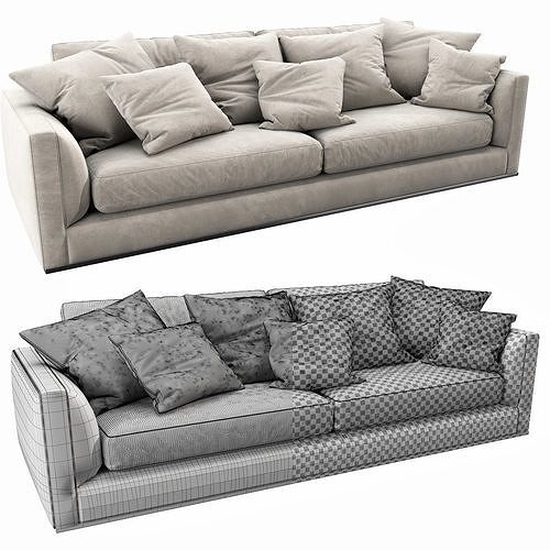 BB Italia Richard Sofa 3D model 7