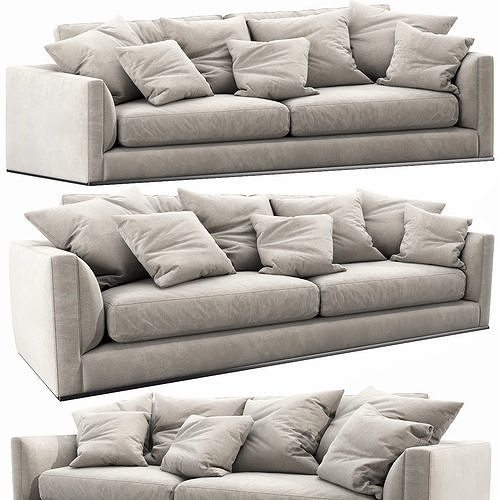BB Italia Richard Sofa 3D model 5