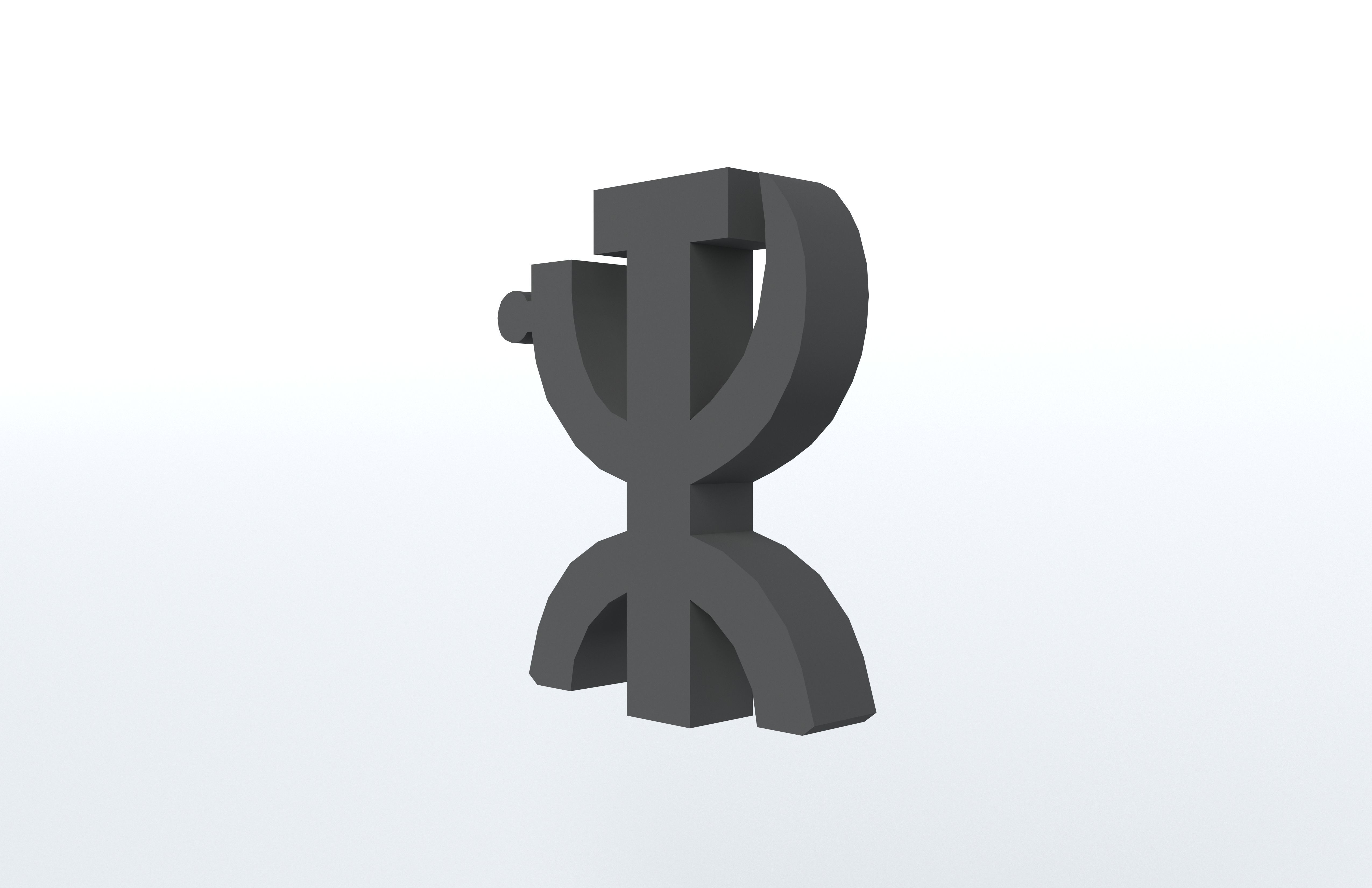 CTR Logo v1 001 Free low-poly 3D model_3