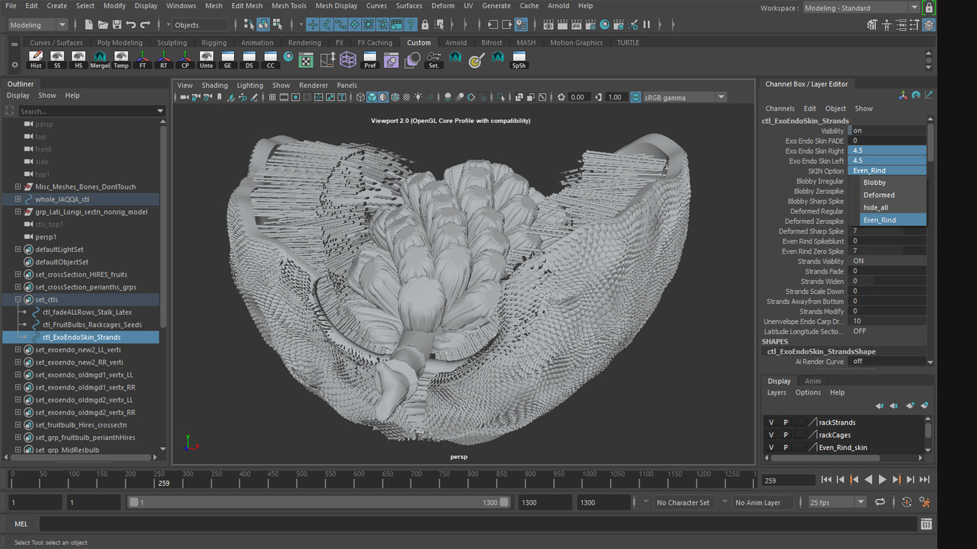 jackfruit 3D rigged model 3D model_33