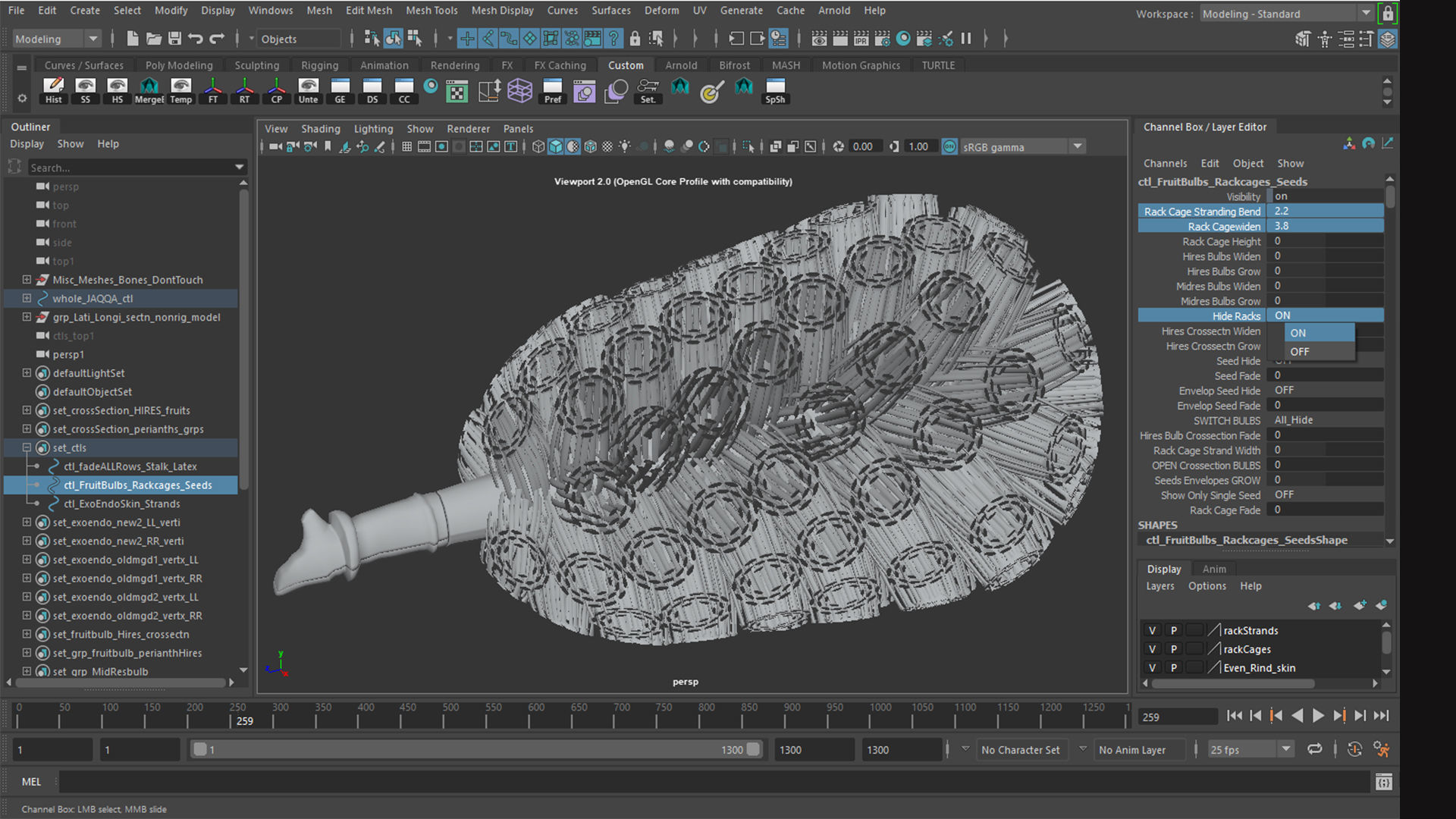 jackfruit 3D rigged model 3D model_39