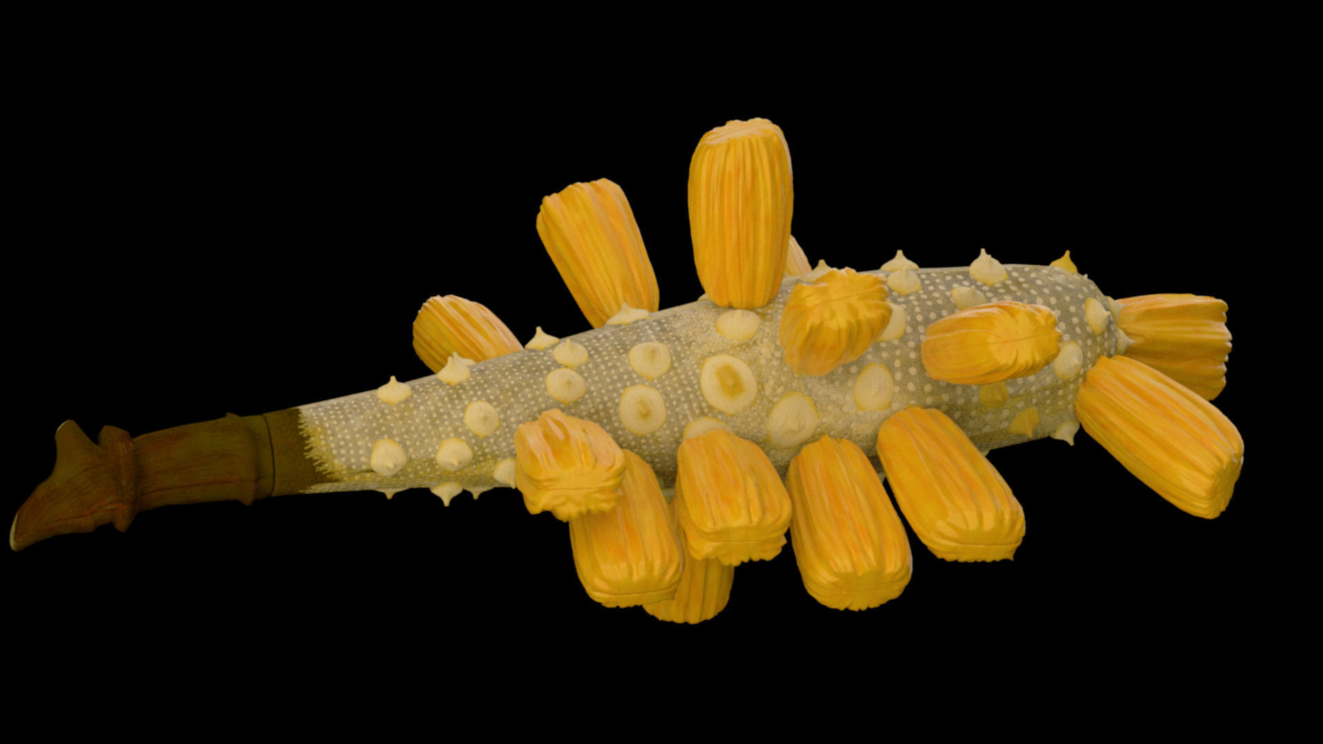 jackfruit 3D rigged model 3D model_41