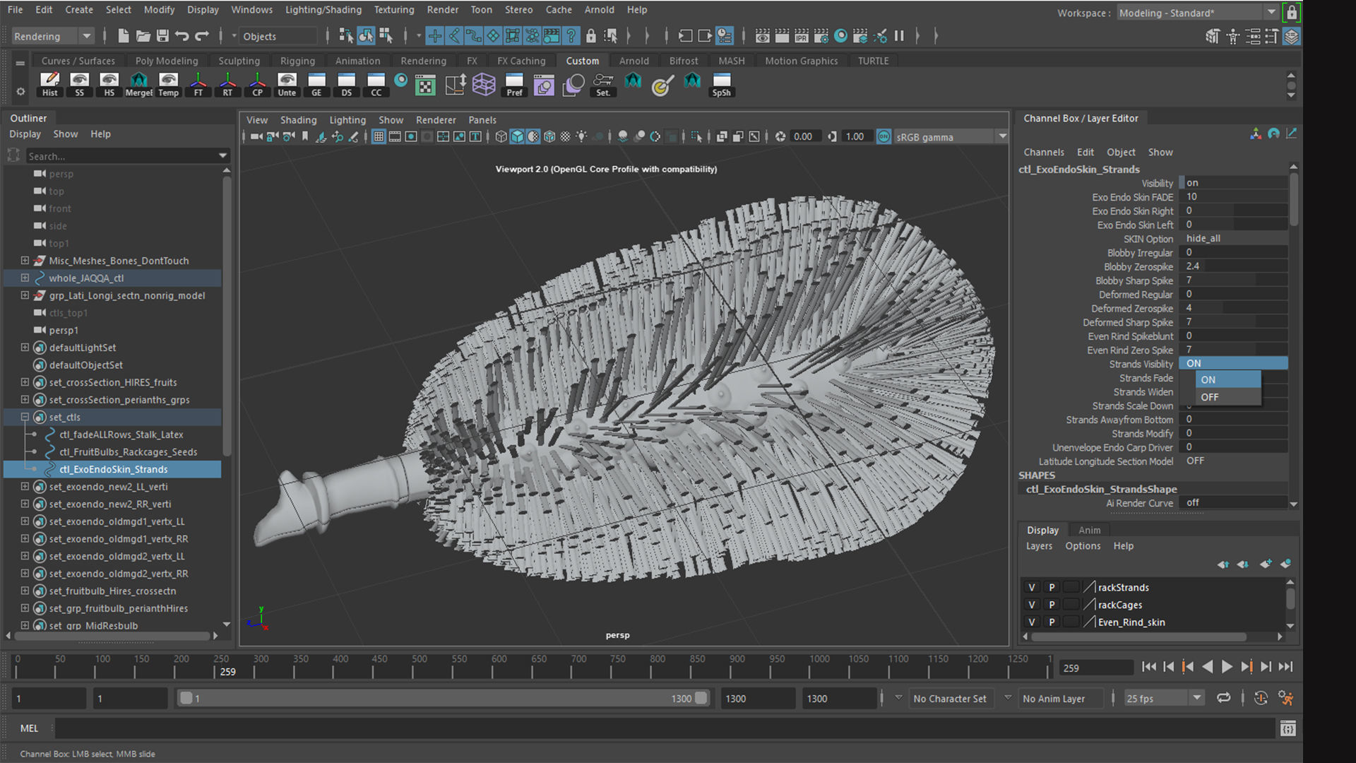 jackfruit 3D rigged model 3D model_40
