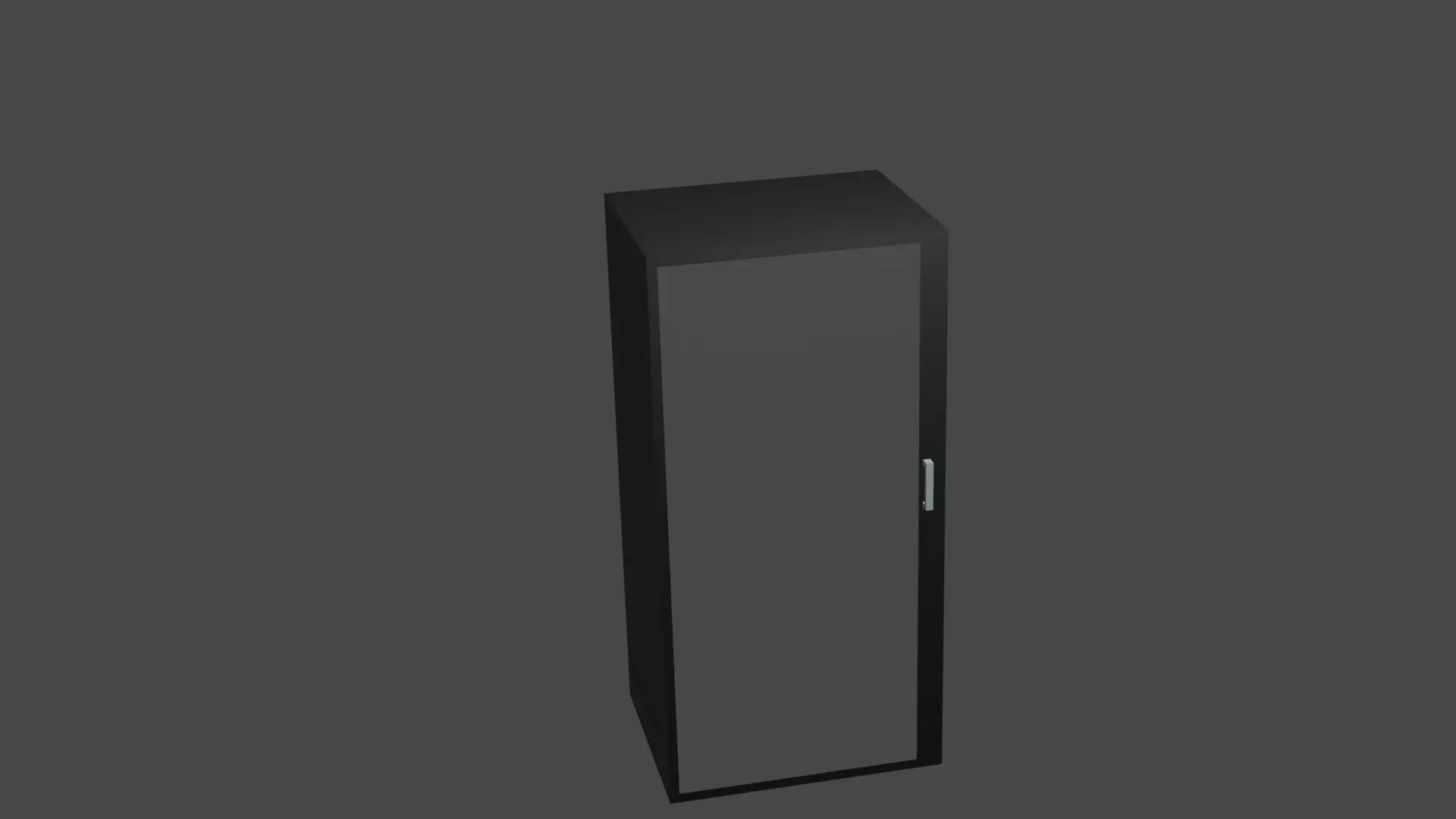 Server Rack and Servers model Low-poly 3D model_0