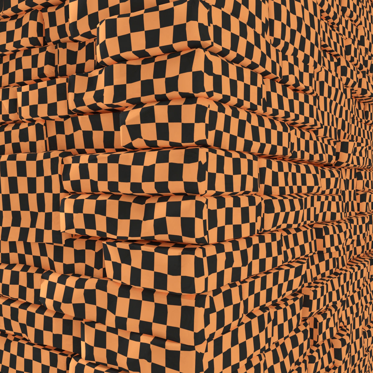 Brick stone wall block many n1  3D model_20