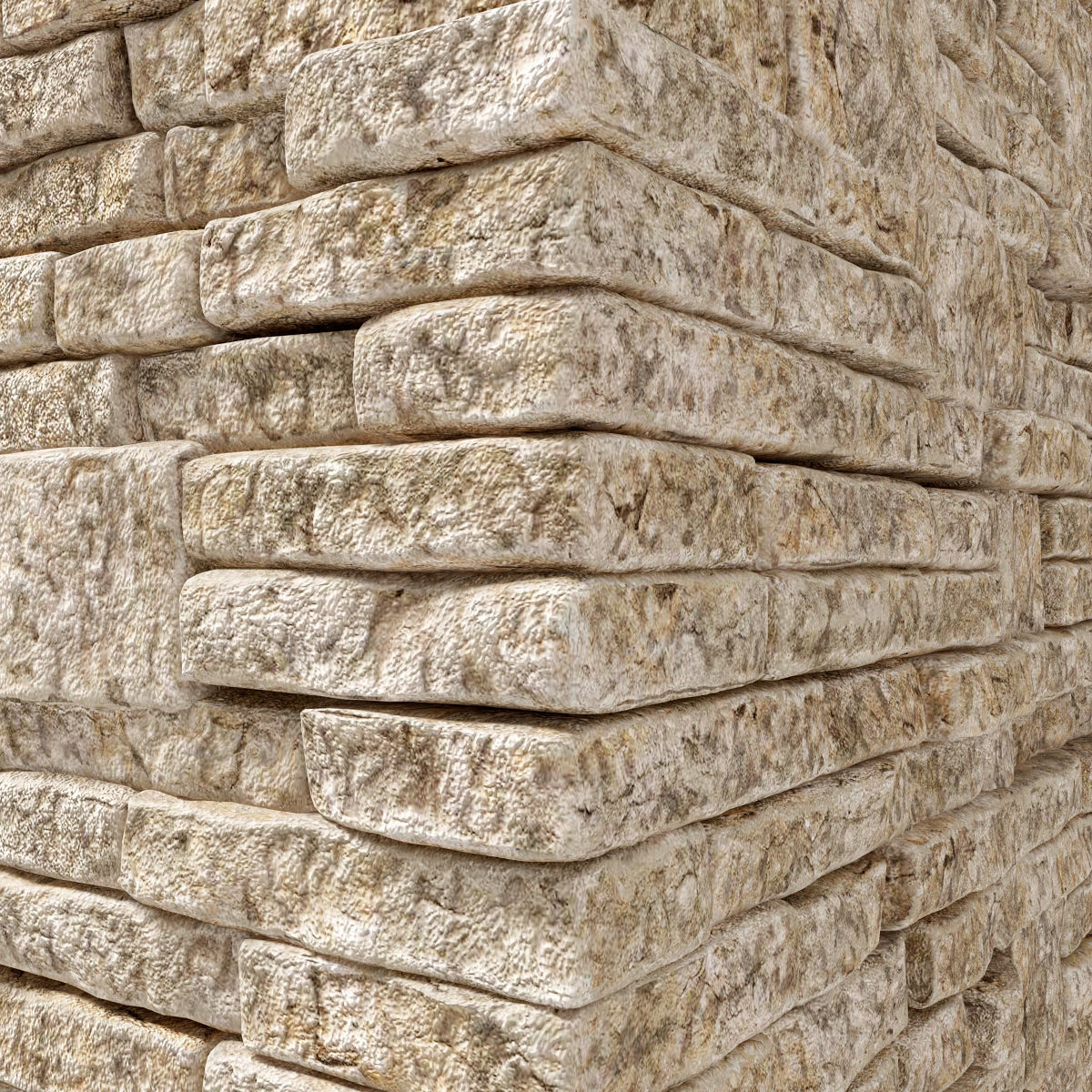 Brick stone wall block many n1  3D model_31