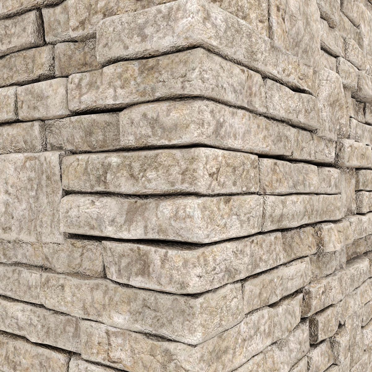 Brick stone wall block many n1  3D model_8
