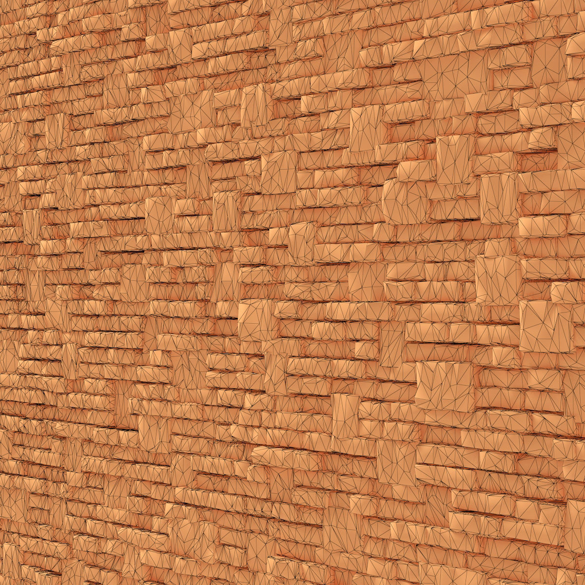 Brick stone wall block many n1  3D model_17