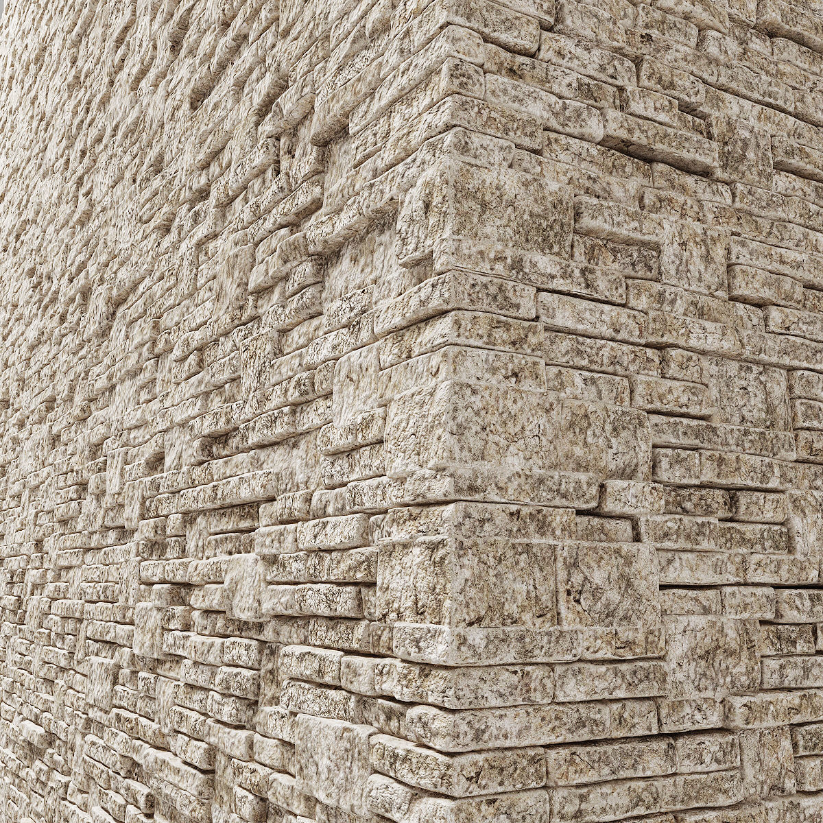 Brick stone wall block many n1  3D model_13