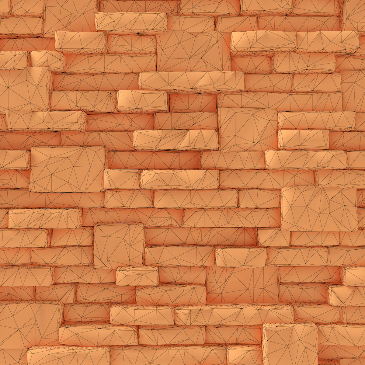 Brick stone wall block many n1  3D model_22