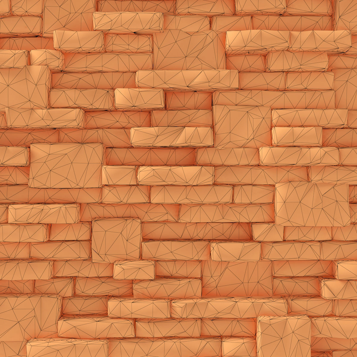 Brick stone wall block many n1  3D model_21
