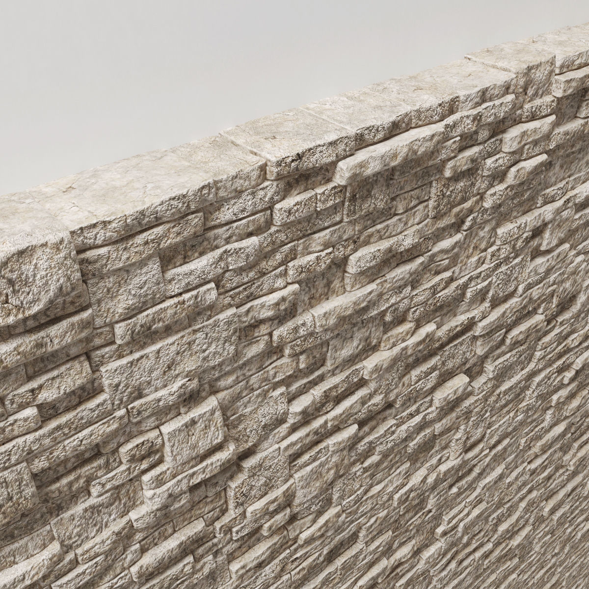 Brick stone wall block many n1  3D model_32