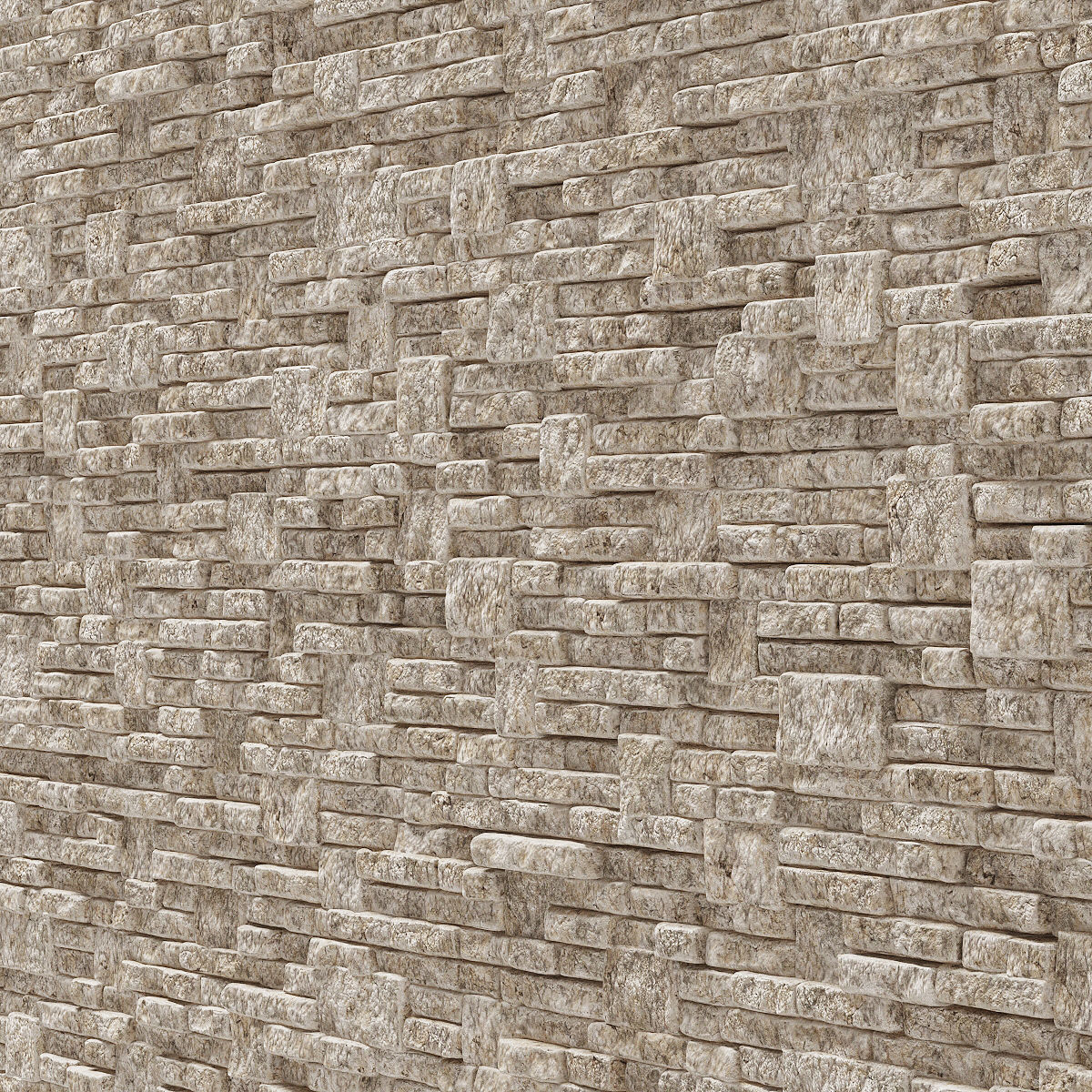 Brick stone wall block many n1  3D model_12