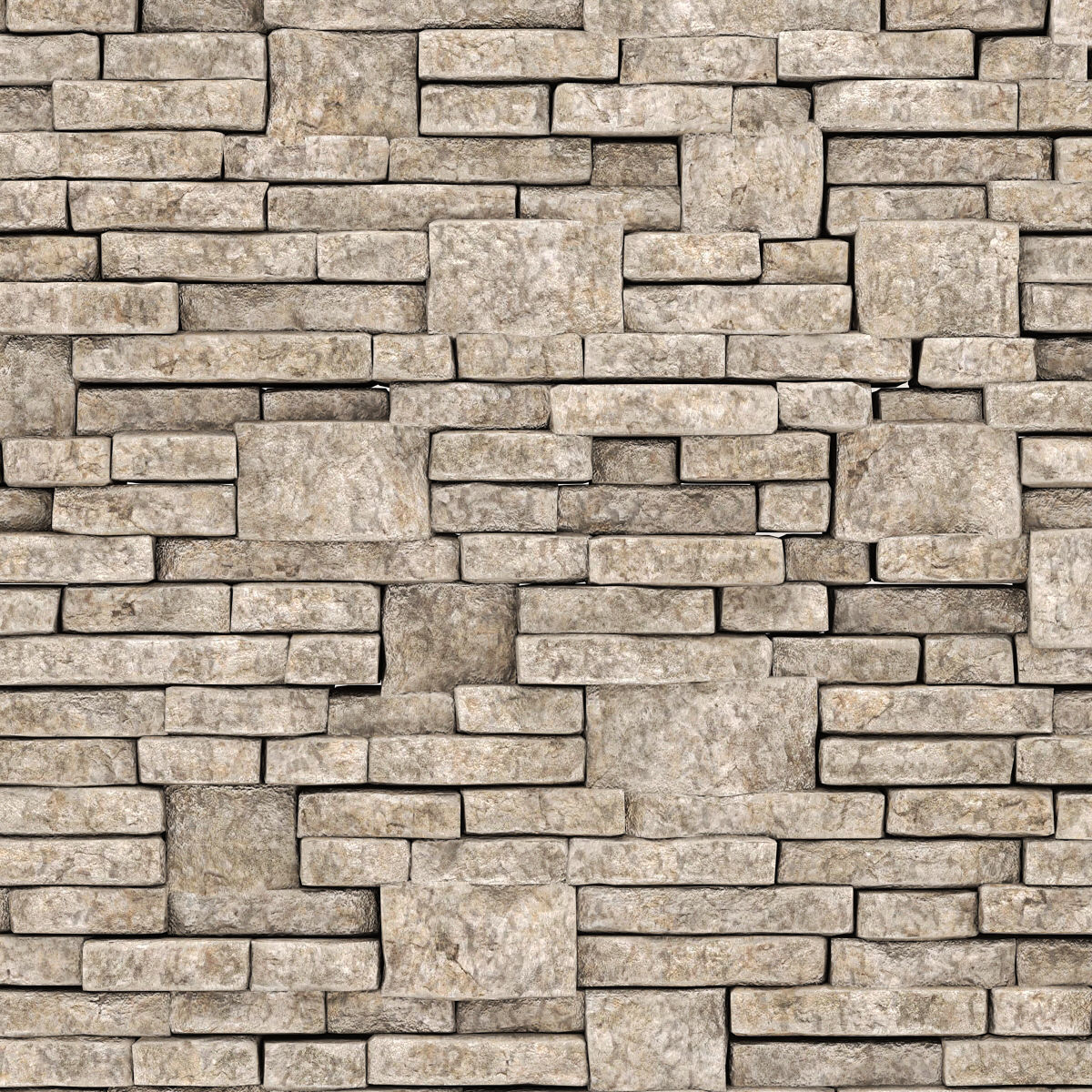 Brick stone wall block many n1  3D model_5