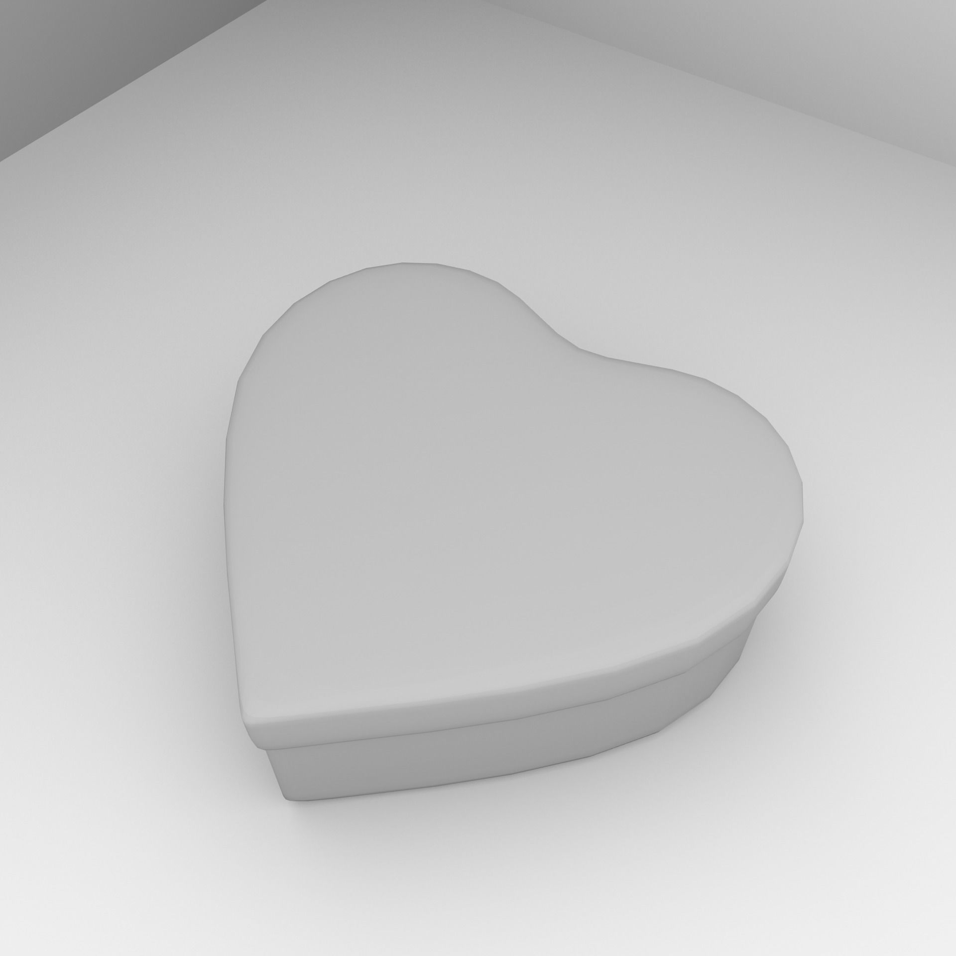 Heart Shape Container 3D model_3