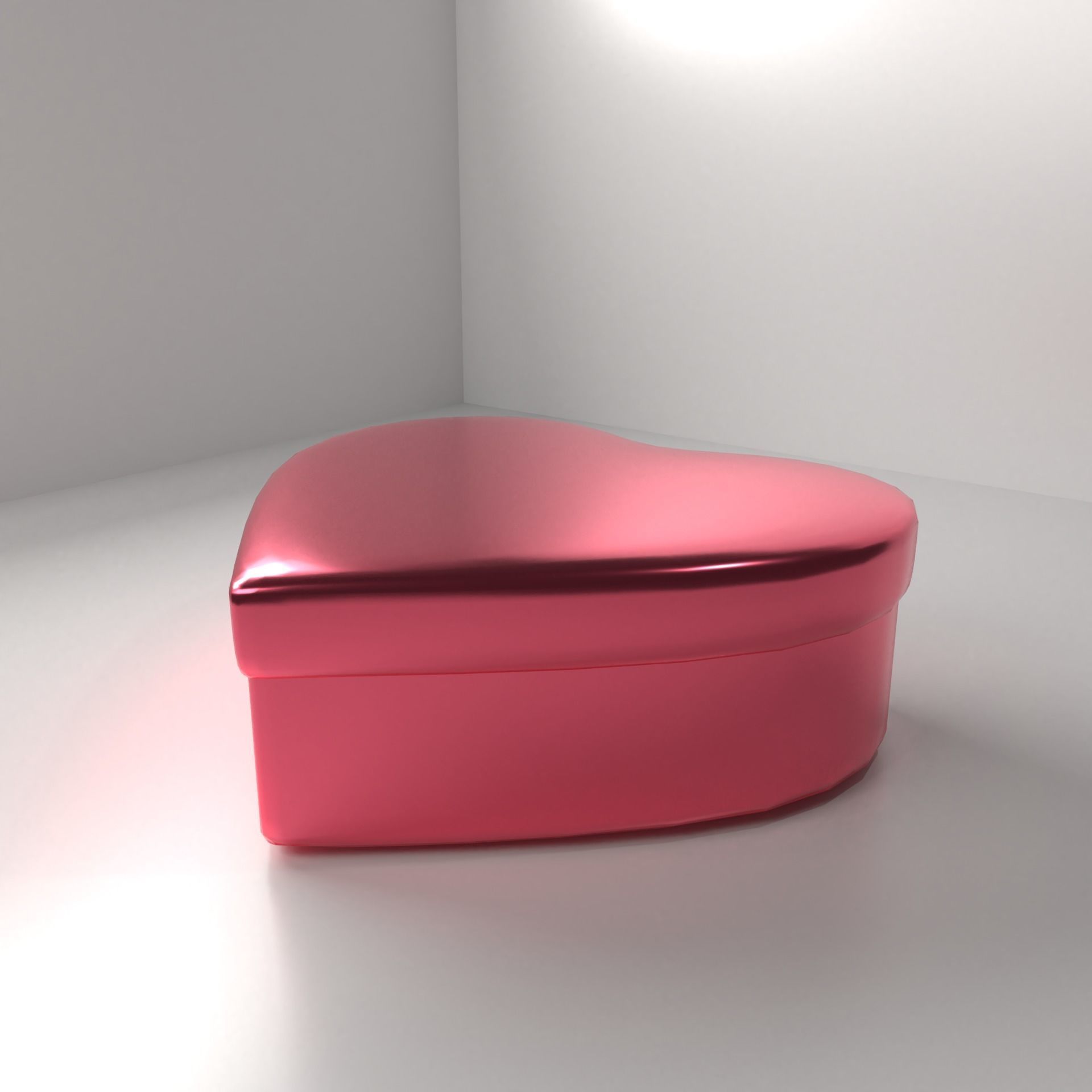Heart Shape Container 3D model_2