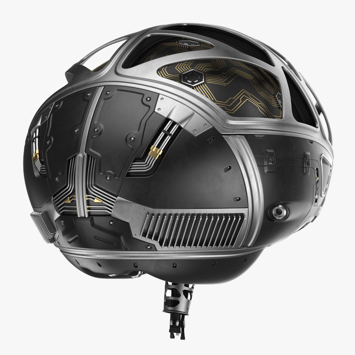 Cyber Brain 3D model_2