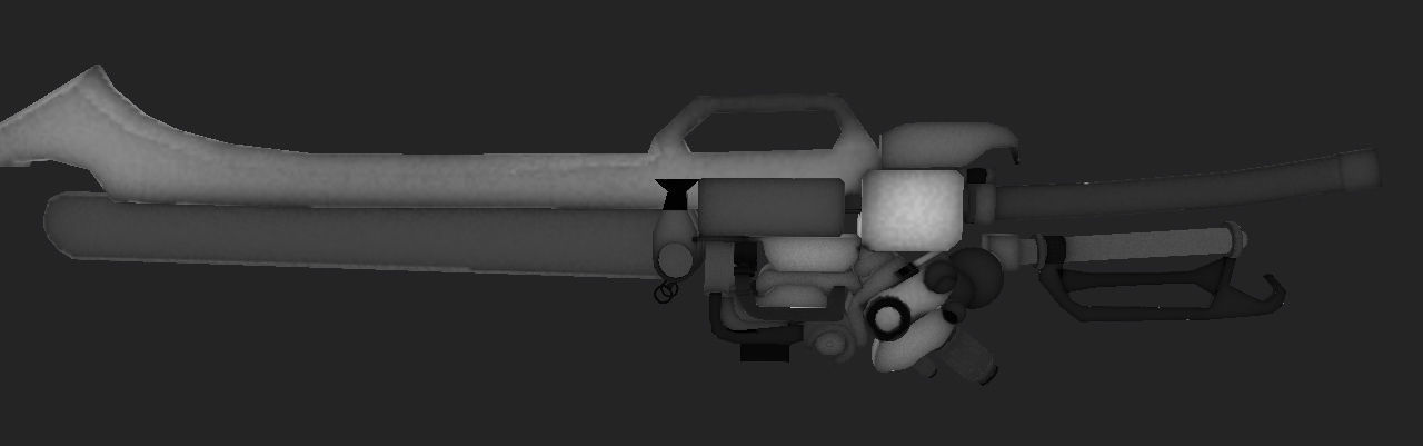 Huntsman Sword for Games Low-poly 3D model_18