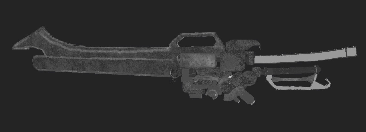 Huntsman Sword for Games Low-poly 3D model_17