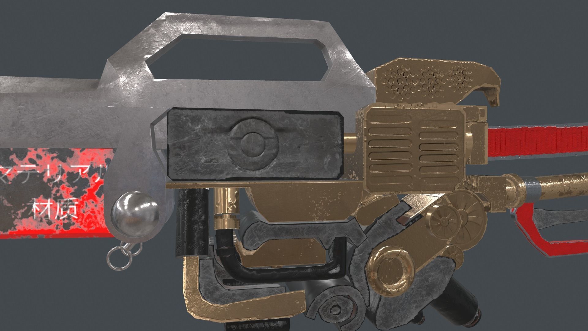 Huntsman Sword for Games Low-poly 3D model_7