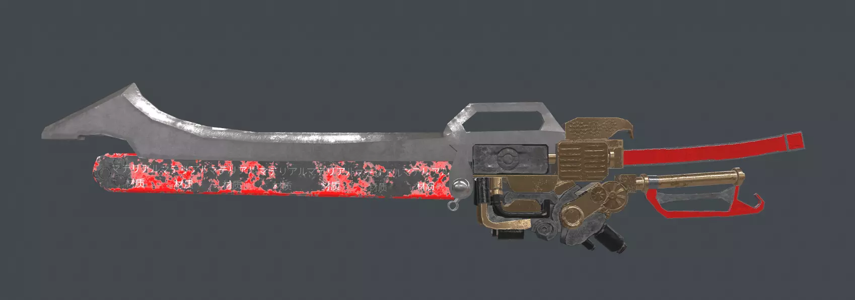 Huntsman Sword for Games Low-poly 3D model_0