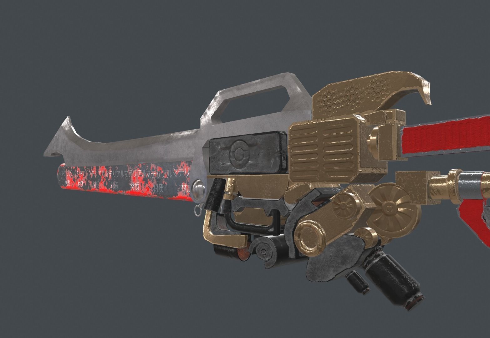 Huntsman Sword for Games Low-poly 3D model_3