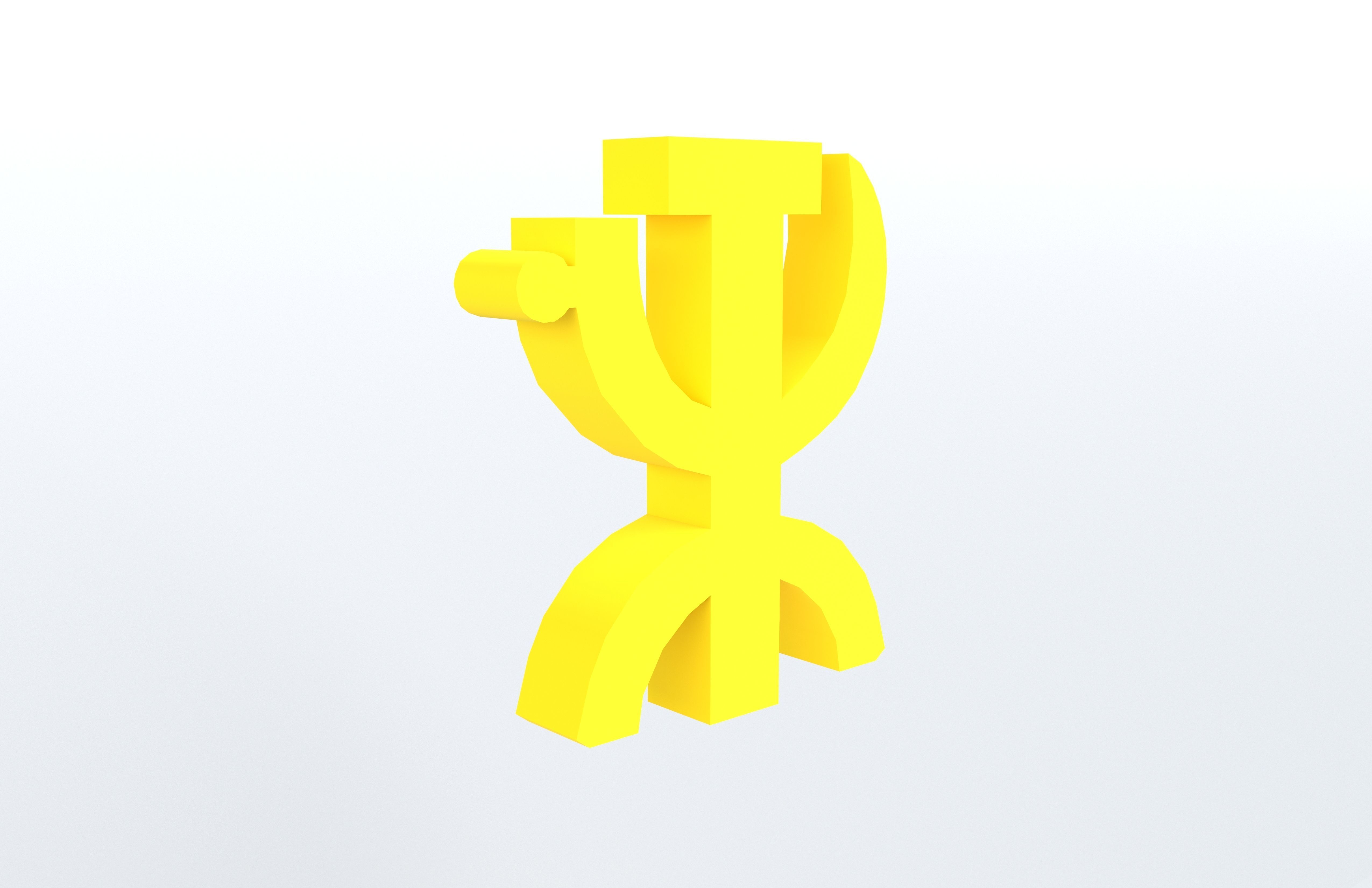 CTR Logo v1 003 Free low-poly 3D model_4