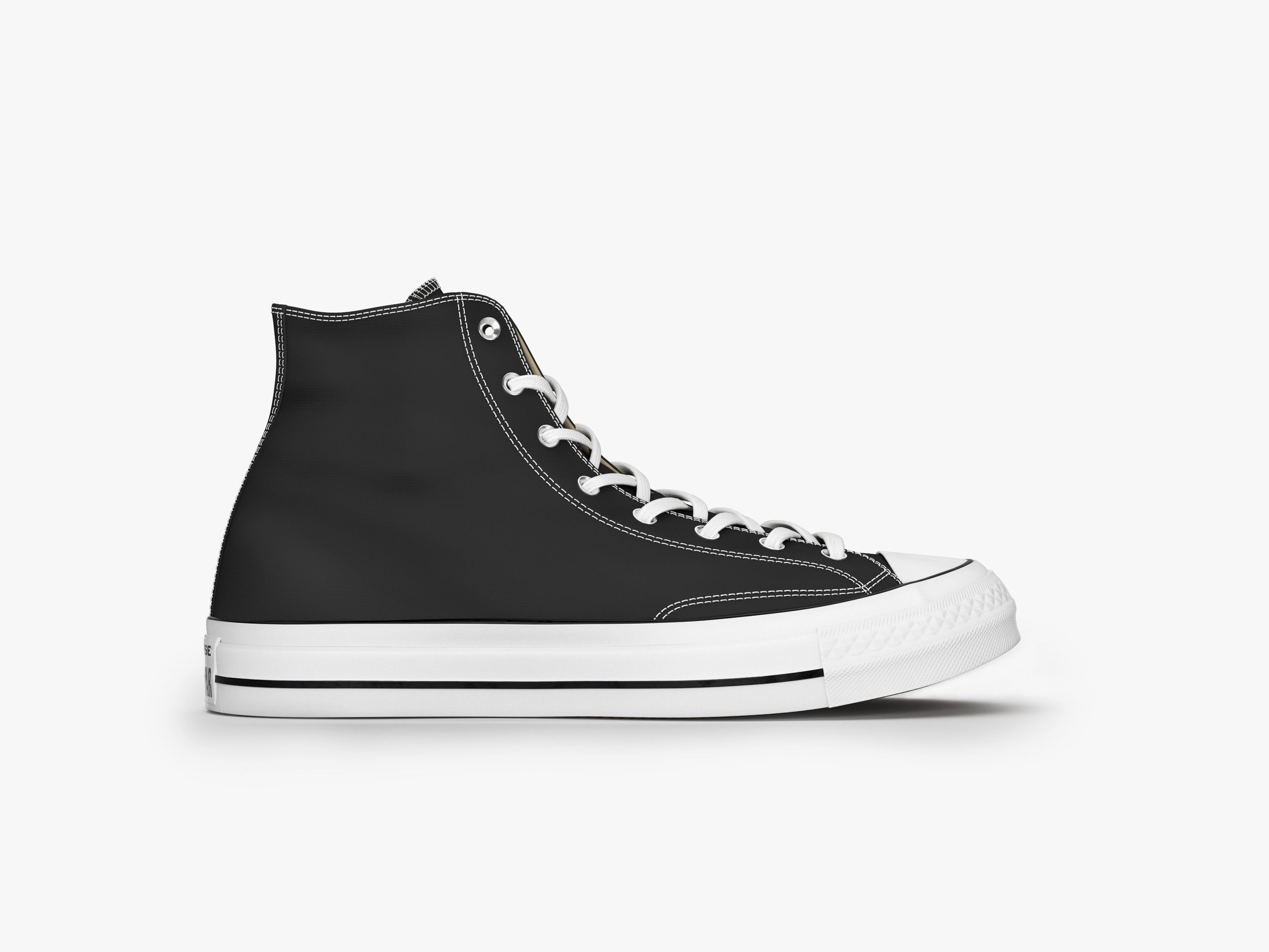 converse all stars high black 3D model_1