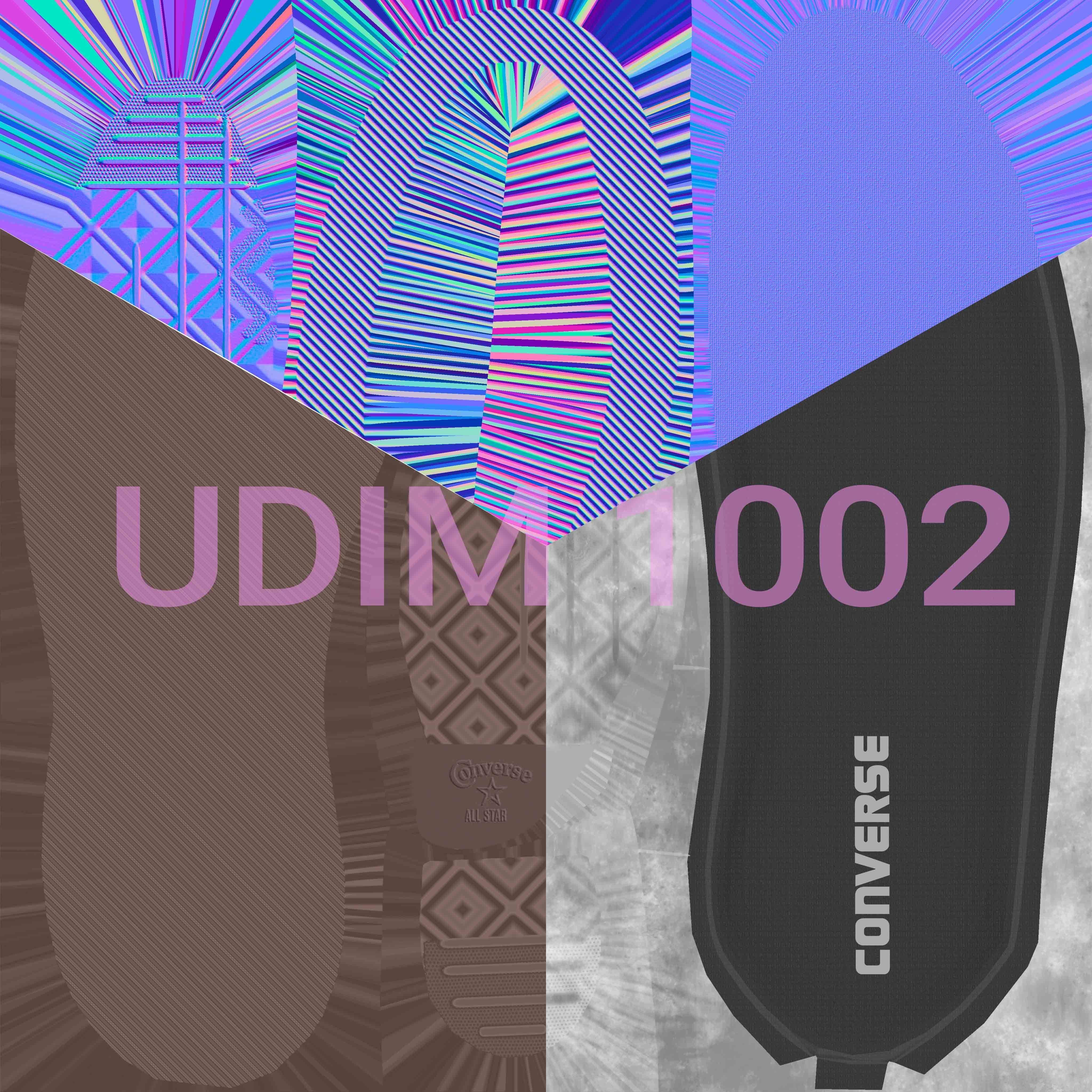 converse all stars high black 3D model_12