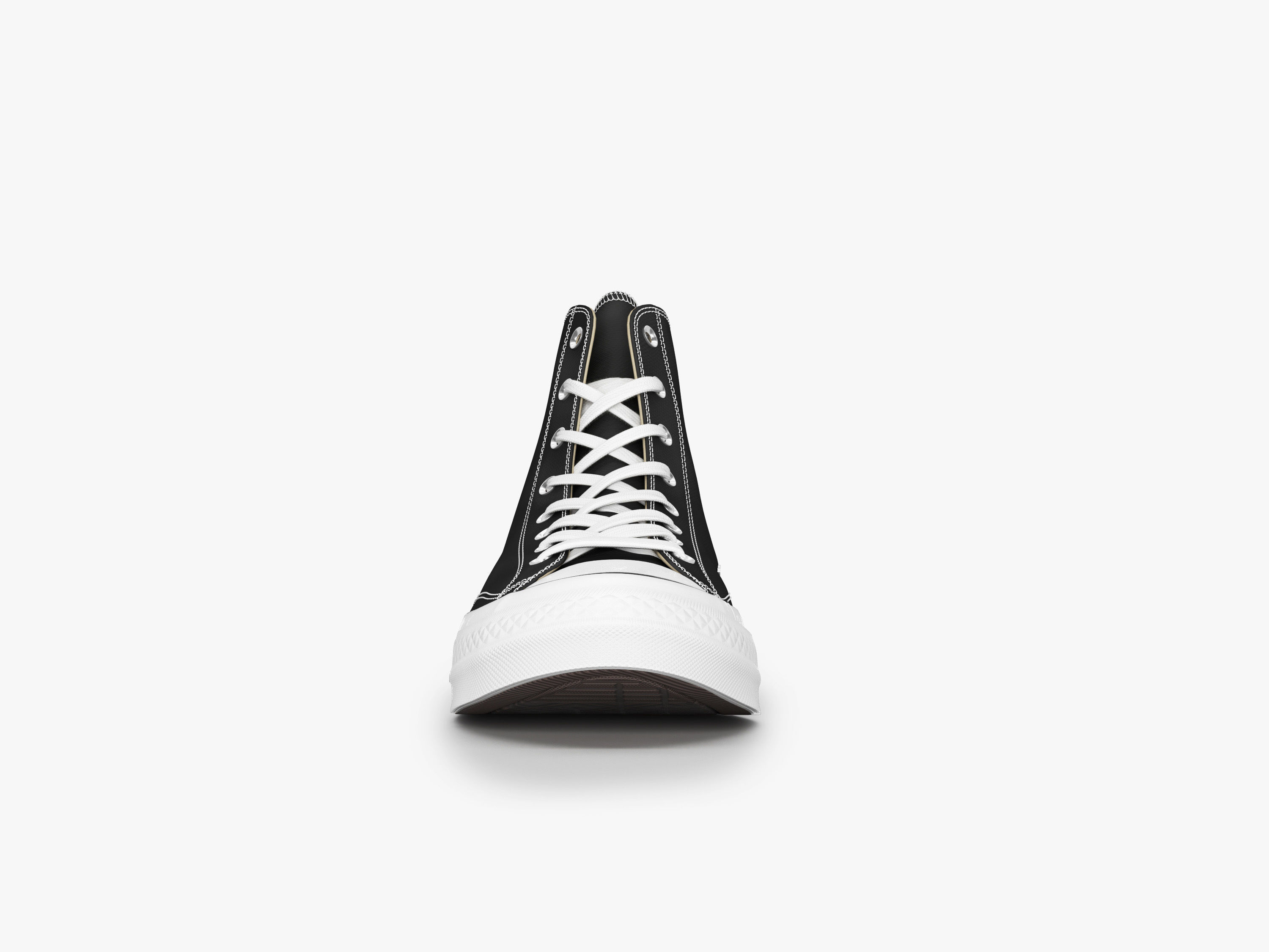 converse all stars high black 3D model_6