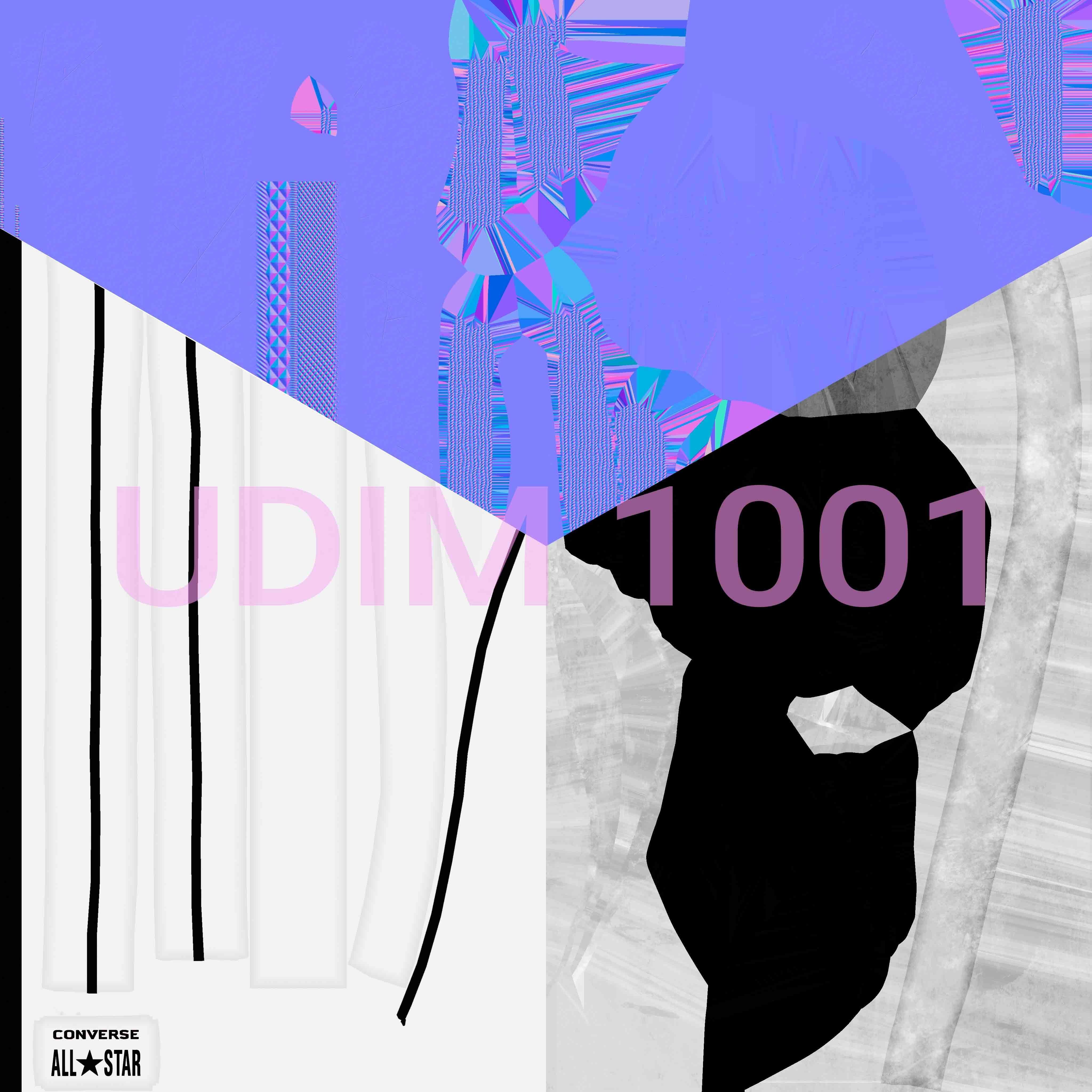 converse all stars high black 3D model_11