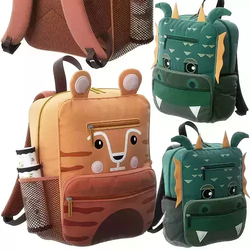 Tiger and Dragon Bagpack by Crate and Barrel 3D model