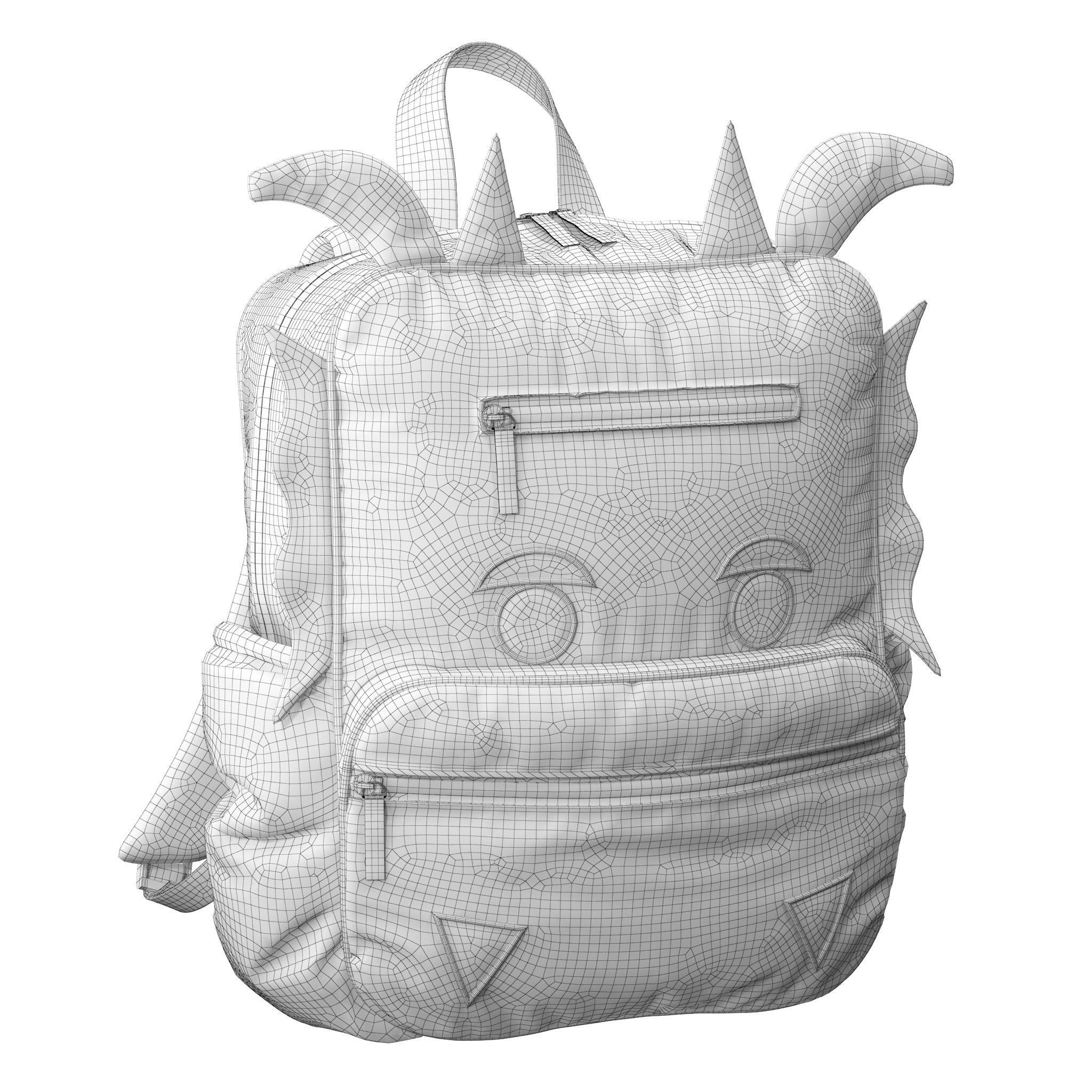 Tiger and Dragon Bagpack by Crate and Barrel 3D model_9