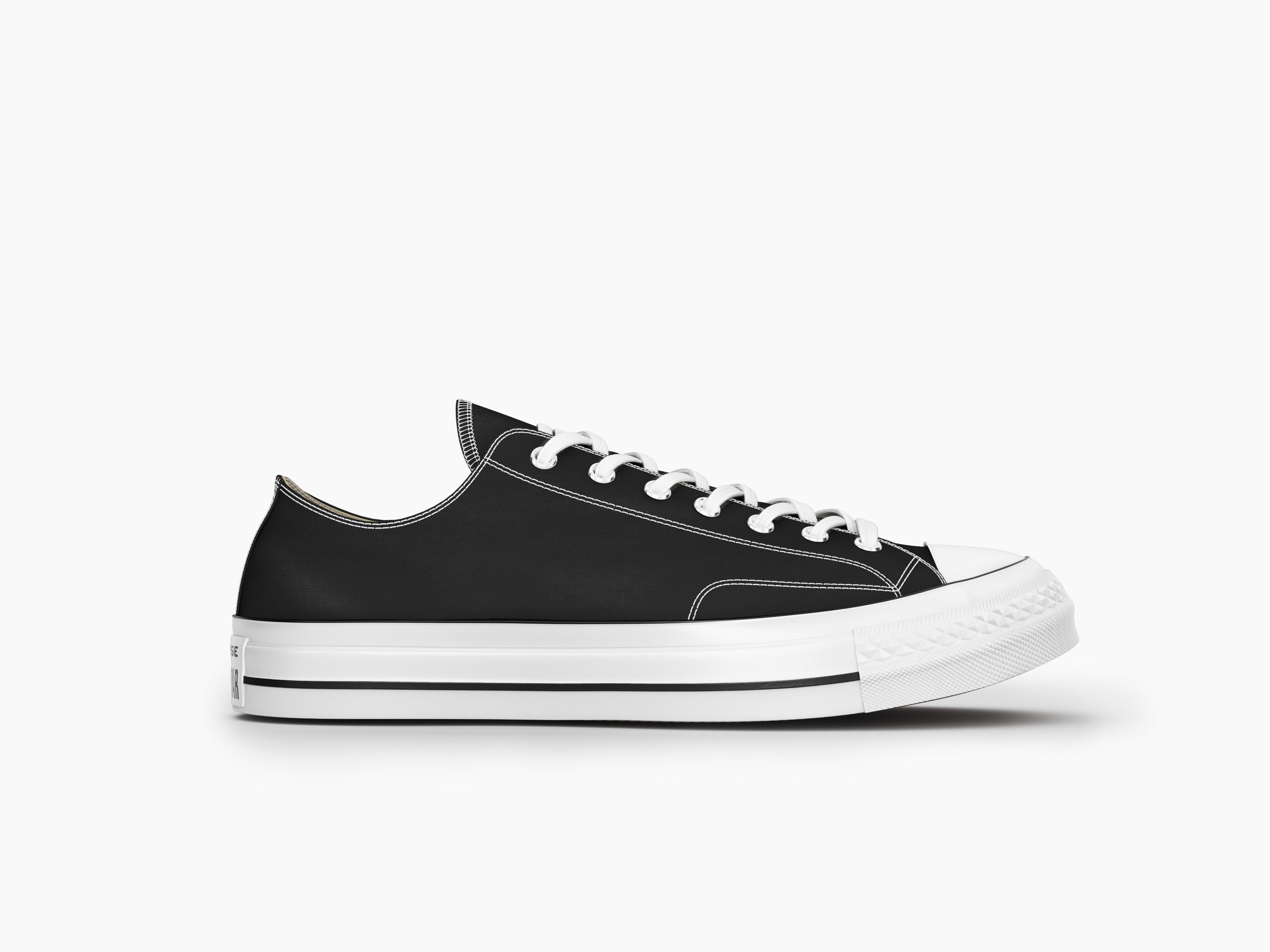 converse all stars black low 3D model_1