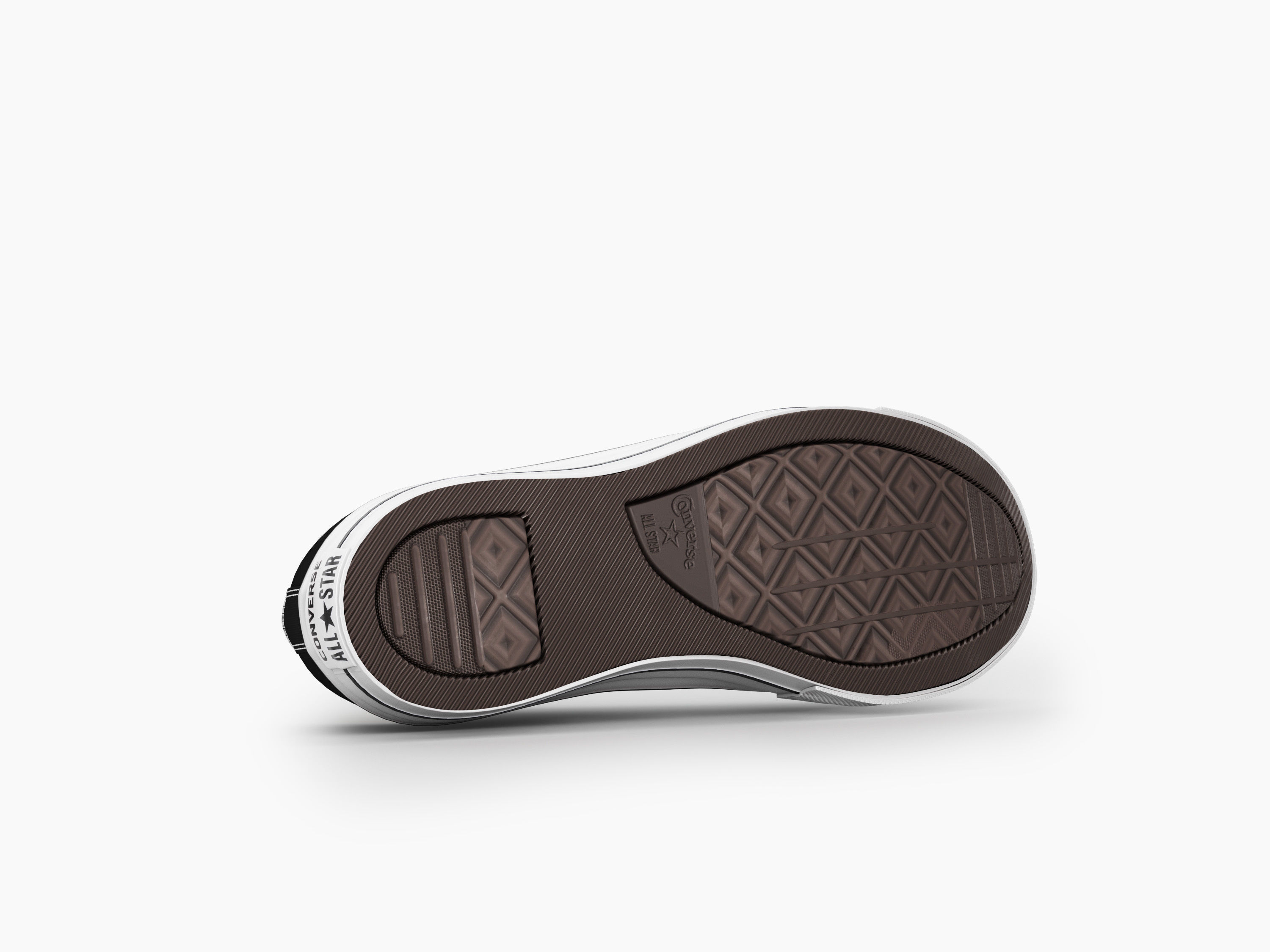 converse all stars black low 3D model_5