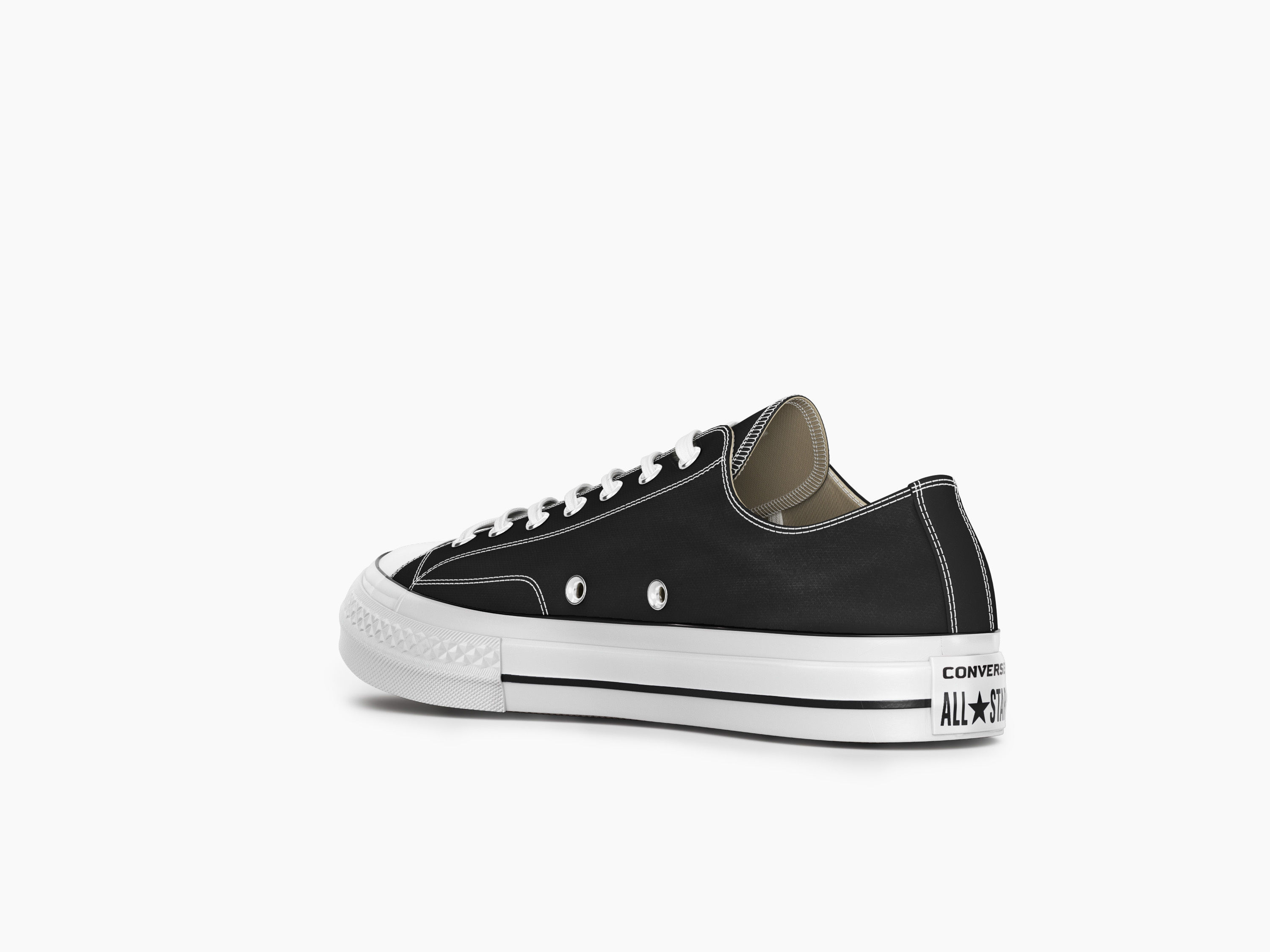 converse all stars black low 3D model_3