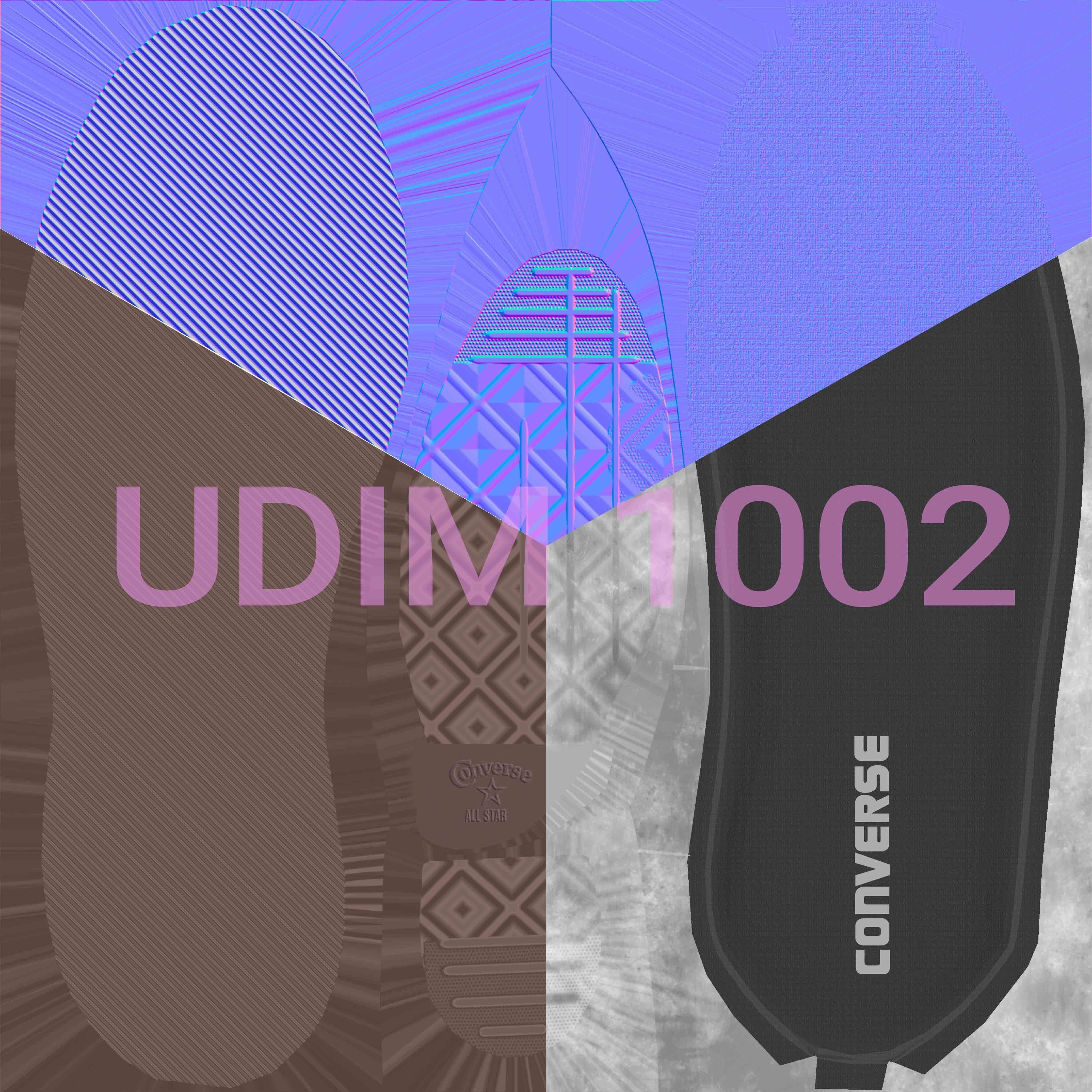 converse all stars black low 3D model_12