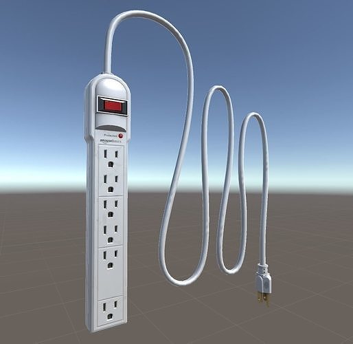 Surge Protector Low-poly 3D model