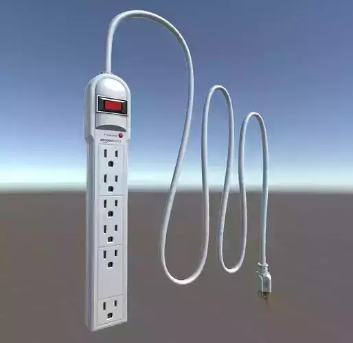 Surge Protector Low-poly 3D model