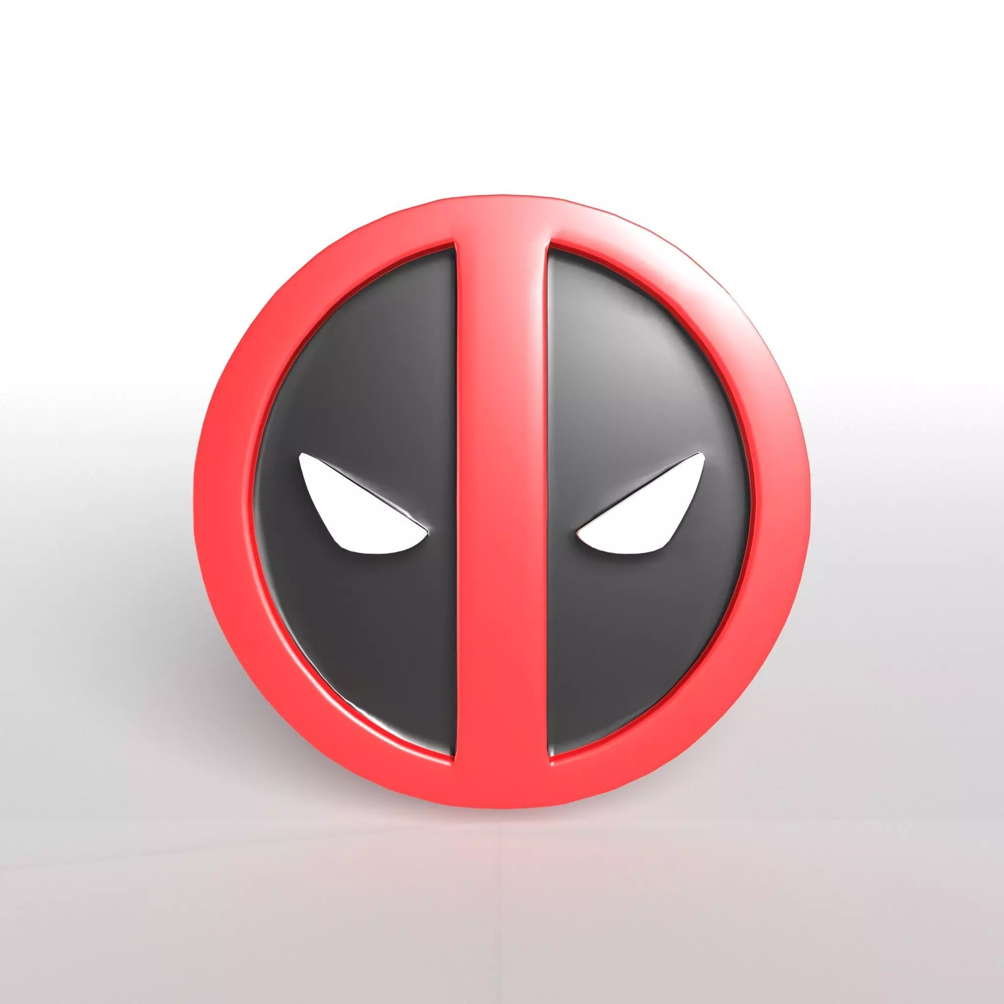 Deadpool Logo v1 001 Free low-poly 3D model