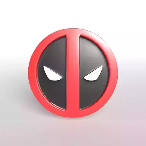 Deadpool Logo v1 001 Free low-poly 3D model